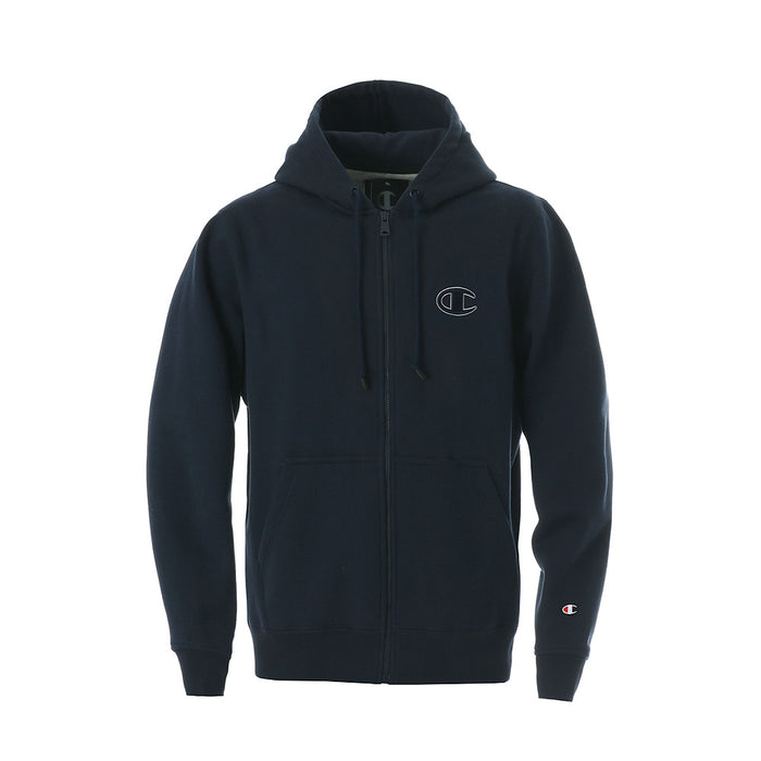 CHAMPION SUPER FLEECE FULL ZIP HOODIE (NAVY)