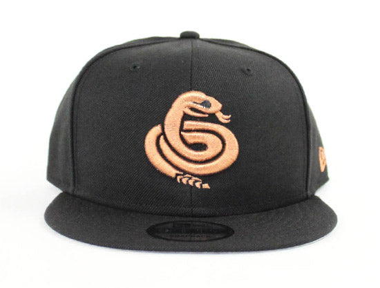 Chandler Diamondbacks Snake New Era 9Fifty Snapback Hat (Black Copper Gray Under Brim)