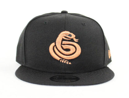 Chandler Diamondbacks Snake New Era 9Fifty Snapback Hat (Black Copper Gray Under Brim)
