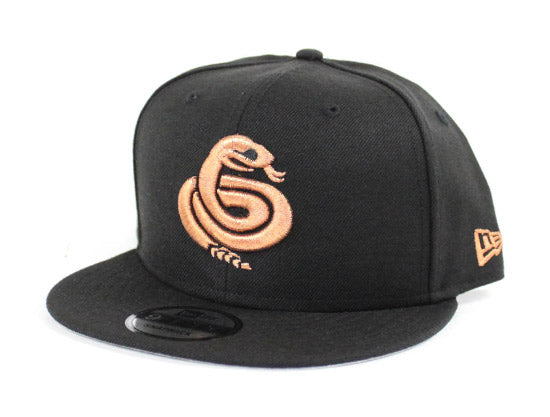 Chandler Diamondbacks Snake New Era 9Fifty Snapback Hat (Black Copper Gray Under Brim)