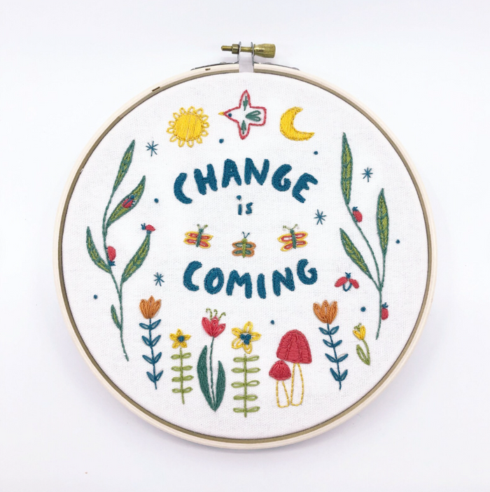 Change is Coming Embroidery Kit