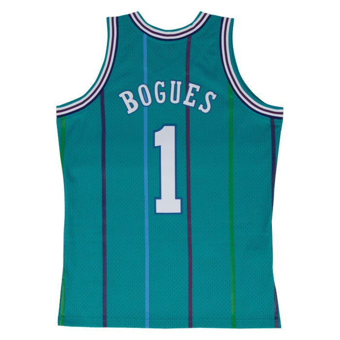 Charlotte Hornets #1 Muggsy Bogues Mitchell and Ness Swingman Jersey