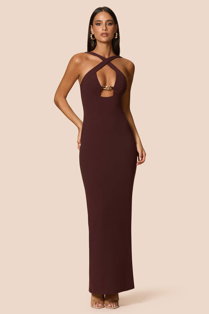 Nookie Charm 2-Way Gown -  Cocoa