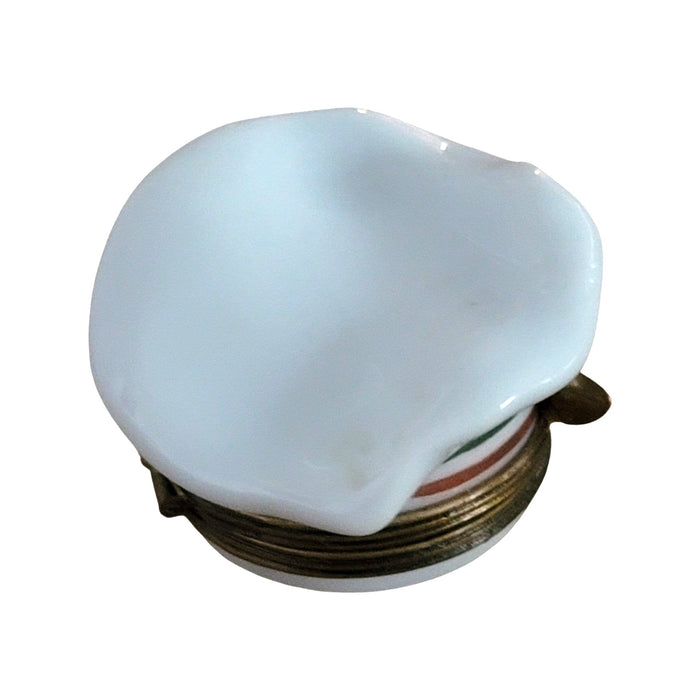 Culinary Chef Hat Limoges Box Porcelain Limoges Professional Food French Trinket Box