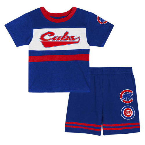 Chicage Cubs Bonus Ball 2-Piece Toddler Short Set
