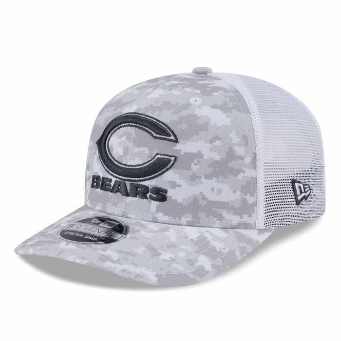 Chicago Bears New Era 2024 Salute To Service 9SEVENTY Stretch Snap Adjustable Cap