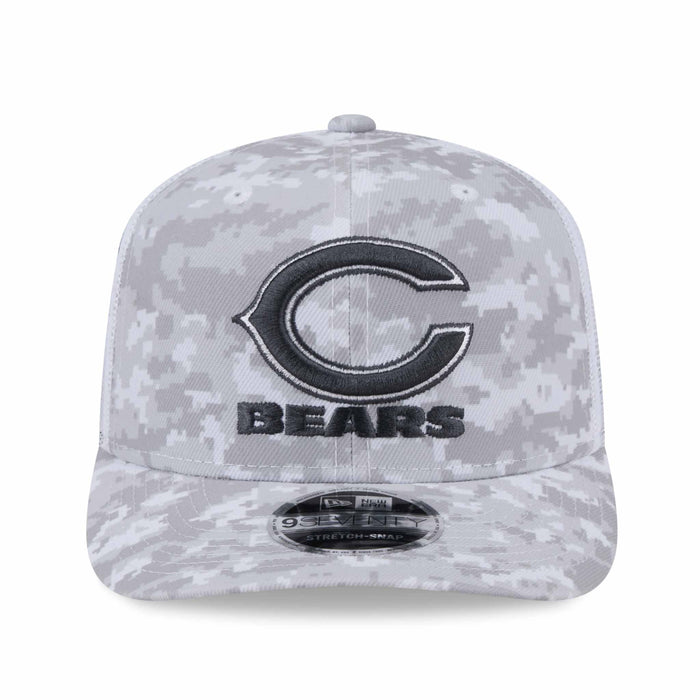 Chicago Bears New Era 2024 Salute To Service 9SEVENTY Stretch Snap Adjustable Cap