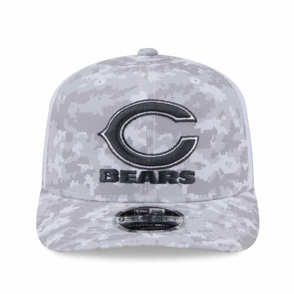 Chicago Bears New Era 2024 Salute To Service 9SEVENTY Stretch Snap Adjustable Cap