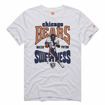 Chicago Bears Walter Payton Homage Sweetness Grey Short Sleeve T-Shirt