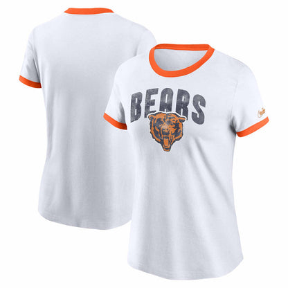 Chicago Bears Women's Nike Rewind Ringer T-Shirt