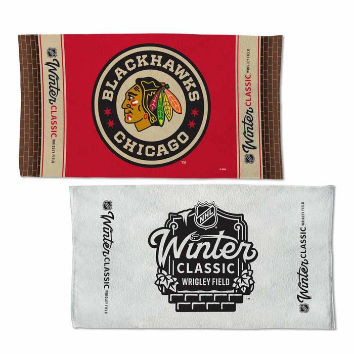 Chicago Blackhawks 2025 Winter Classic 22 x 42 2 Sided Locker Room Towel