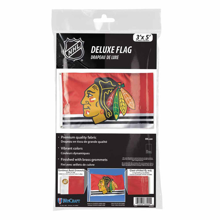 Chicago Blackhawks 2025 Winter Classic 3 x 5 Flag