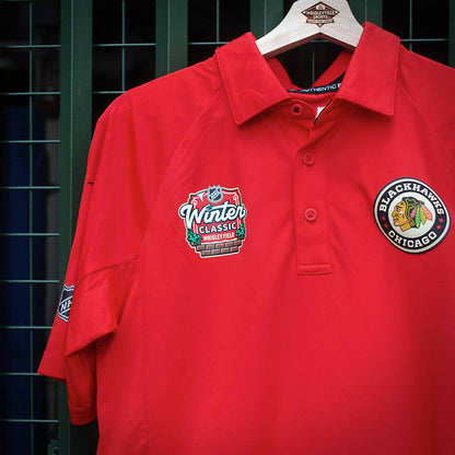 Chicago Blackhawks 2025 Winter Classic Authentic Pro Polo