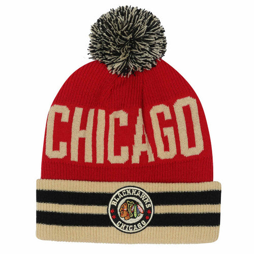 Chicago Blackhawks 2025 Winter Classic Youth Knit POM Hat
