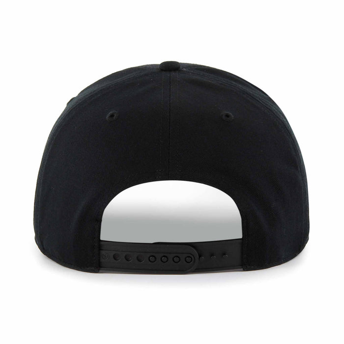 Chicago Blackhawks 47 Brand Black Crosstown Script Hitch Adjustable Cap