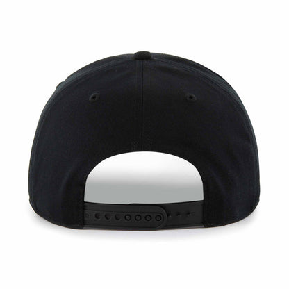 Chicago Blackhawks 47 Brand Black Crosstown Script Hitch Adjustable Cap