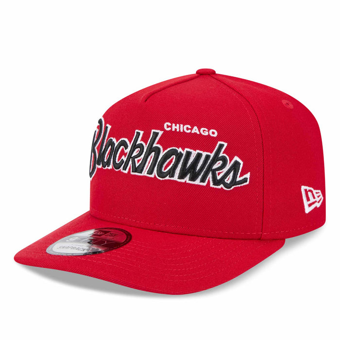 Chicago Blackhawks New Era 9FIFTY Red Indian Head Script Snapback Adjustable Cap