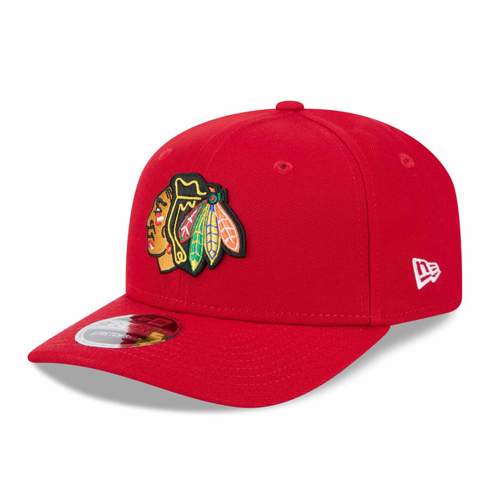 Chicago Blackhawks New Era 9SEVENTY Stretch Snap Red Indian Head Adjustable Cap