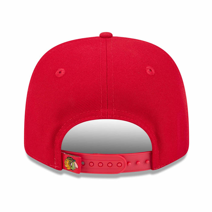 Chicago Blackhawks New Era 9SEVENTY Stretch Snap Red Indian Head Adjustable Cap