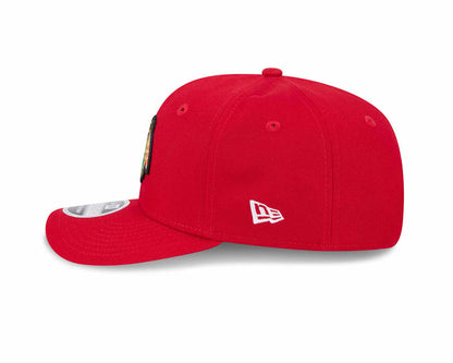 Chicago Blackhawks New Era 9SEVENTY Stretch Snap Red Indian Head Adjustable Cap