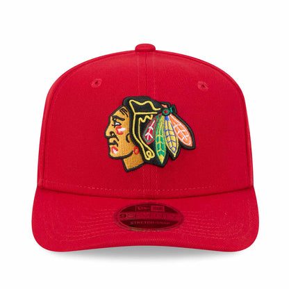 Chicago Blackhawks New Era 9SEVENTY Stretch Snap Red Indian Head Adjustable Cap