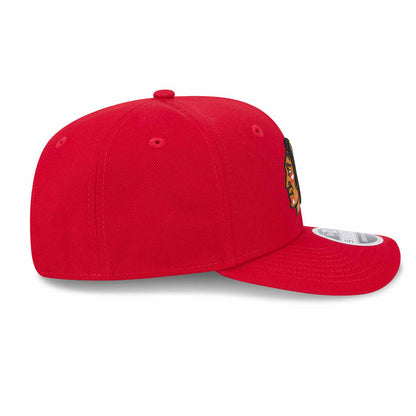 Chicago Blackhawks New Era 9SEVENTY Stretch Snap Red Indian Head Adjustable Cap
