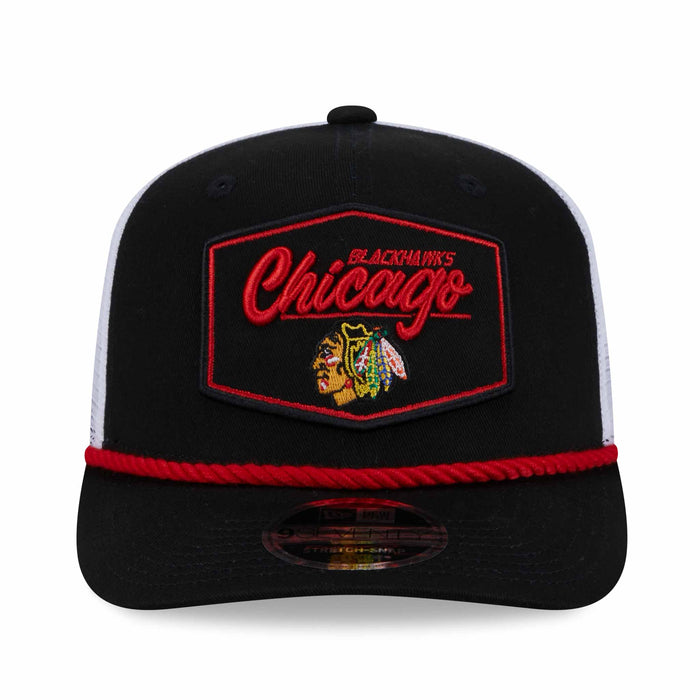 Chicago Blackhawks New Era 9SEVENTY Stretch Snap Rope Patch Adjustable Cap