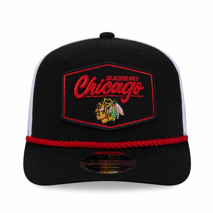 Chicago Blackhawks New Era 9SEVENTY Stretch Snap Rope Patch Adjustable Cap