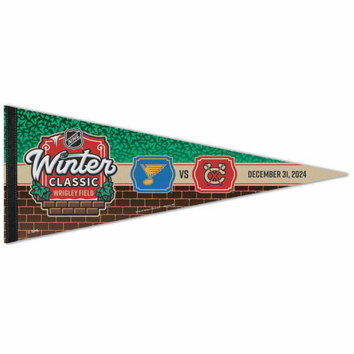 Chicago Blackhawks vs. St. Louis Blues 2025 Winter Classic Premium Pennant