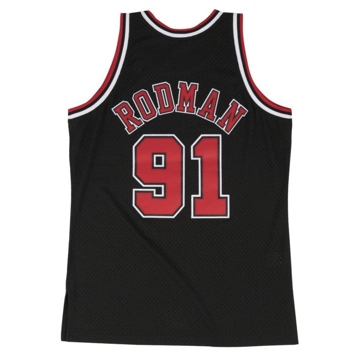 Chicago Bulls #91 Dennis Rodman Mitchell and Ness Swingman Jersey