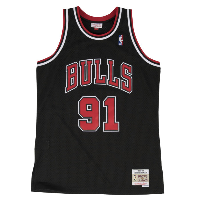 Chicago Bulls #91 Dennis Rodman Mitchell and Ness Swingman Jersey
