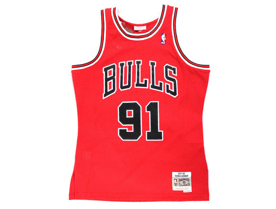 Chicago Bulls Dennis Rodman #91 Mitchell & Ness Swingman Jersey