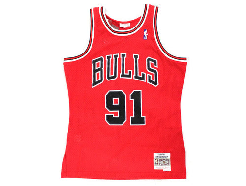 Chicago Bulls Dennis Rodman #91 Mitchell & Ness Swingman Jersey