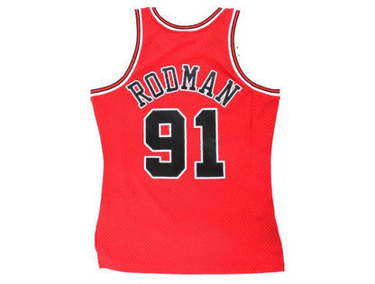 Chicago Bulls Dennis Rodman #91 Mitchell & Ness Swingman Jersey