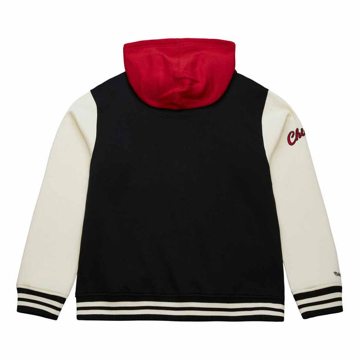 Chicago Bulls Mitchell & Ness Courtside Fleece Button Up Jacket