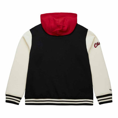 Chicago Bulls Mitchell & Ness Courtside Fleece Button Up Jacket