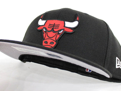 Chicago Bulls New Era 59fifty Fitted Hat (BLACK GRAY UNDER BRIM)