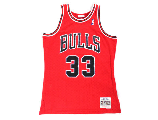 Chicago Bulls Scottie Pippen #33 Mitchell & Ness Swingman Jersey