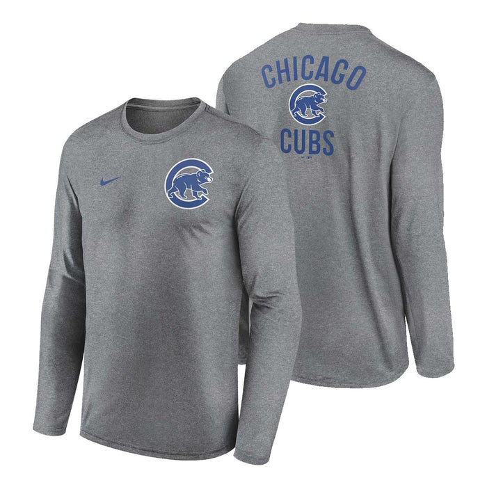 Chicago Cubs Nike 2 Hit Legend Long Sleeve T-Shirt