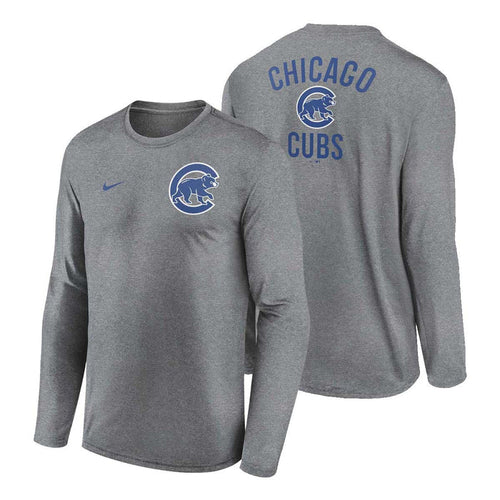 Chicago Cubs Nike 2 Hit Legend Long Sleeve T-Shirt