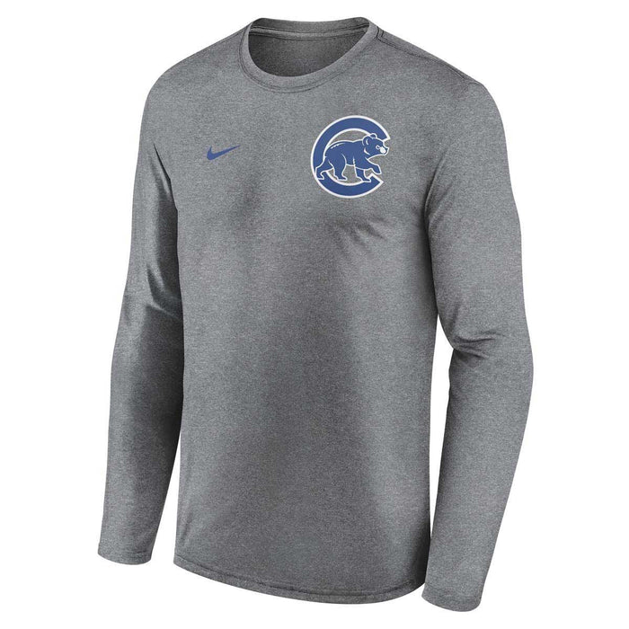 Chicago Cubs Nike 2 Hit Legend Long Sleeve T-Shirt