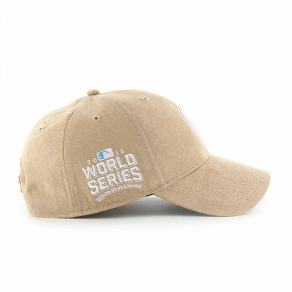 Chicago Cubs 2016 World Series Khaki Suede Captain Adjustable Cap