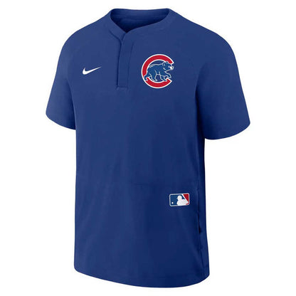 Chicago Cubs 2025 Nike Authentic Collection Short Sleeve Wind Shirt