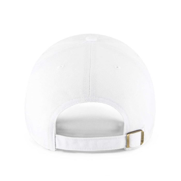 Chicago Cubs 47 Brand Blues Rock Bear Logo White Clean Up Adjustable Cap