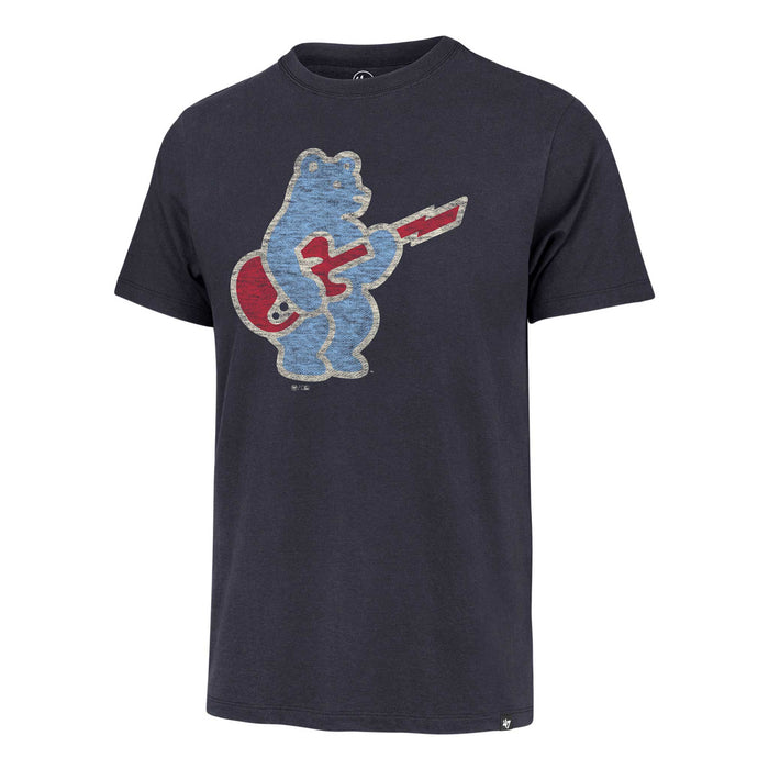 Chicago Cubs 47 Brand Blues Rock Bear Navy Franklin T-Shirt