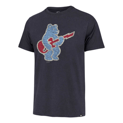 Chicago Cubs 47 Brand Blues Rock Bear Navy Franklin T-Shirt