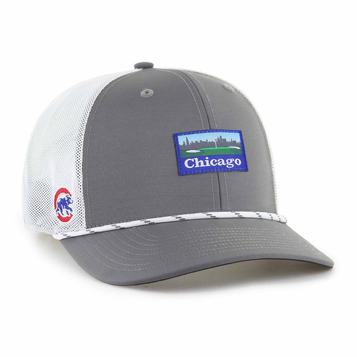 Chicago Cubs 47 Brand Dark Gray Vacation Trucker Adjustable Cap