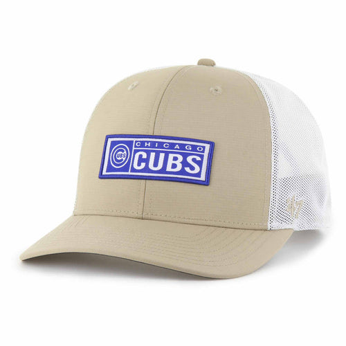 Chicago Cubs 47 Brand Khaki BRRR Acapulco Trucker Adjustable Cap
