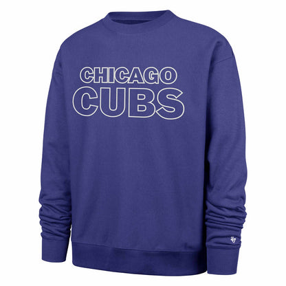 Chicago Cubs 47 Brand Trademark Foundation Crewneck Sweatshirt