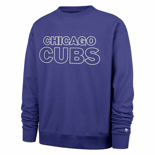 Chicago Cubs 47 Brand Trademark Foundation Crewneck Sweatshirt